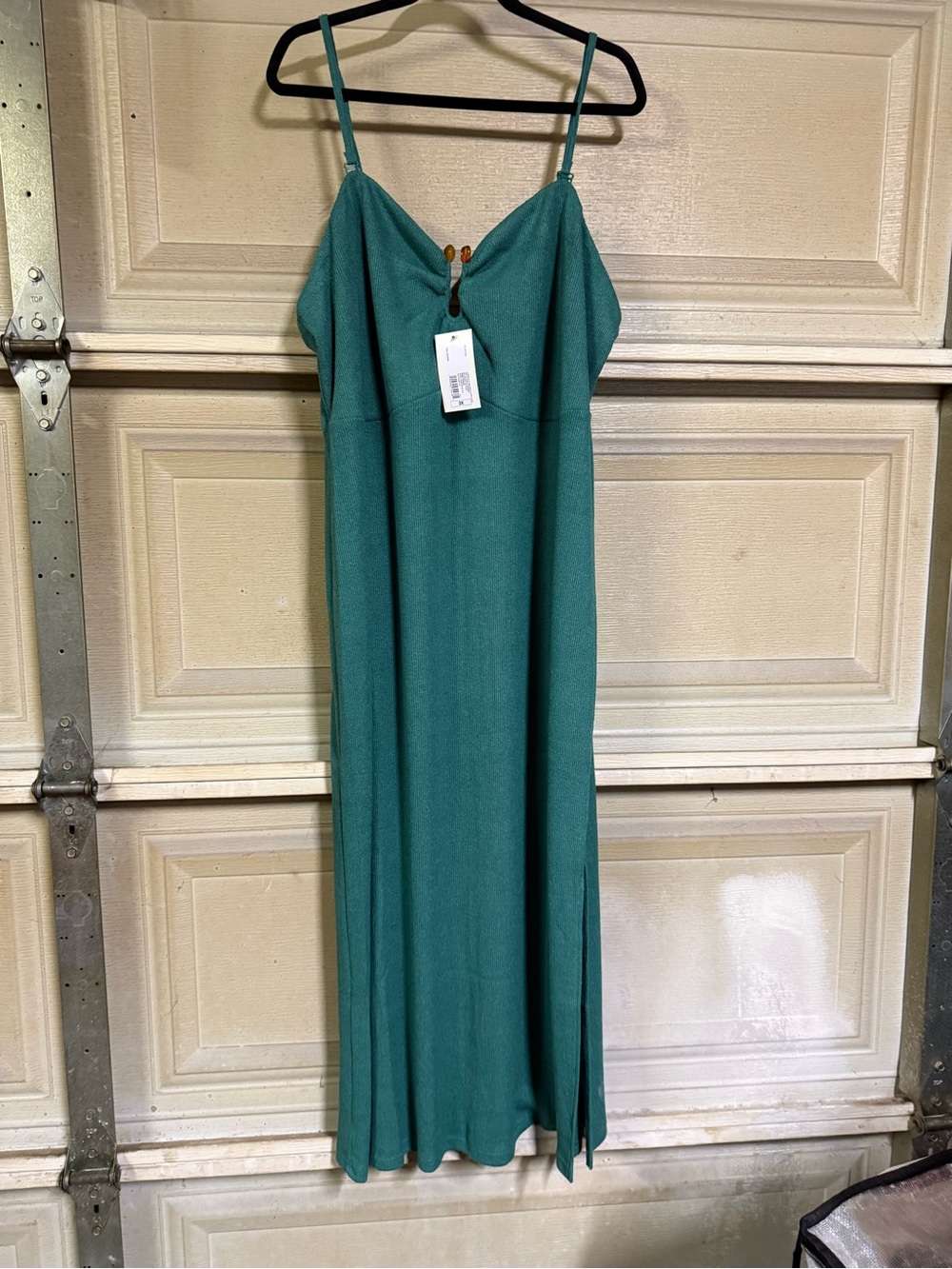 Target Teal Maxi Dress with Adjustable Spaghetti Straps